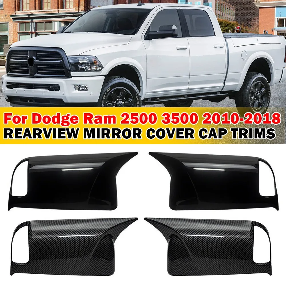 Фото Для Dodge Ram 2500 3500 2010-2018 автомобильная наклейка на боковое зеркало заднего вида крышка крыло внешний чехол отделка аксессуары Декор автомобиля №1