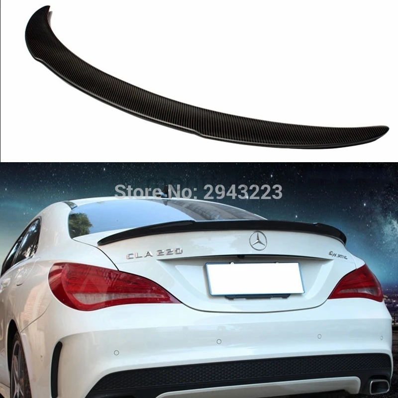 

FD Style Carbon Fiber Rear Roof Spoiler Trunk Lip Wing For Mercedes CLA Spoiler CLA45 W117 C117 cla 200 250 260 AMG 2013-2017