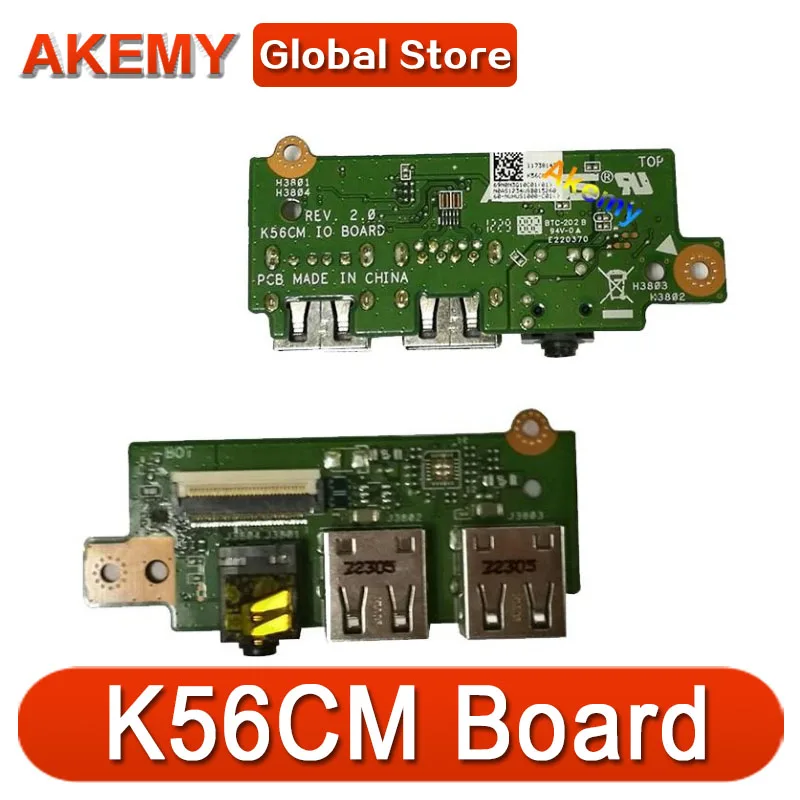 Оригинальная Usb-аудиоплата AK для ASUS K56C K56CA K56CM плата ввода-вывода |