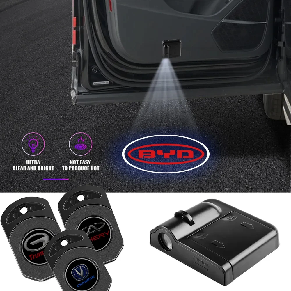 

Car Door Emblem Light Welcome Lamp Wireless Laser Projector Auto Decoration For Fiat 500 Abarth Ducato Punto Grande Bravo Siena