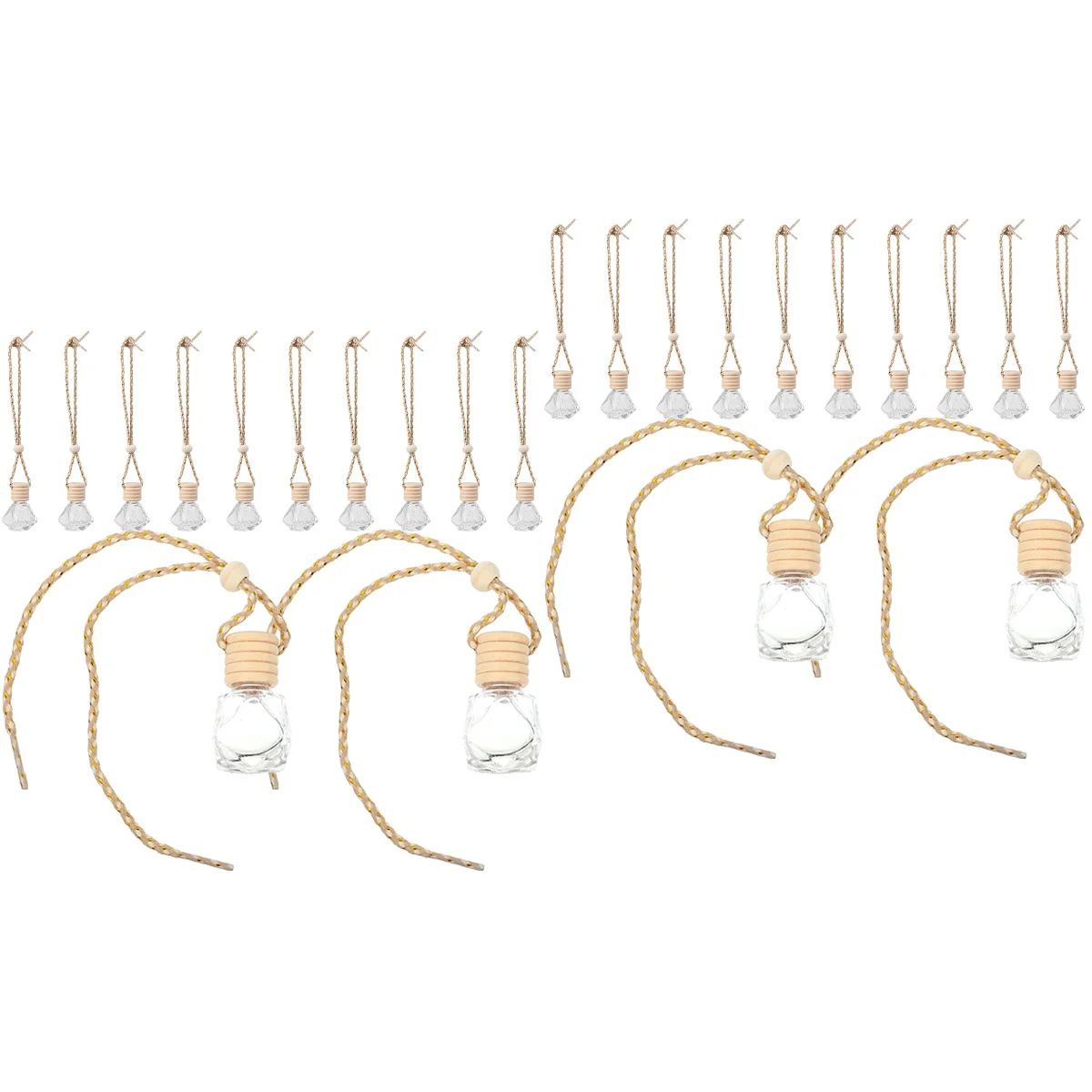 

DIY Aromatherapy Bottle Delicate Perfume Compact Container Suspending Car Diffuser Small