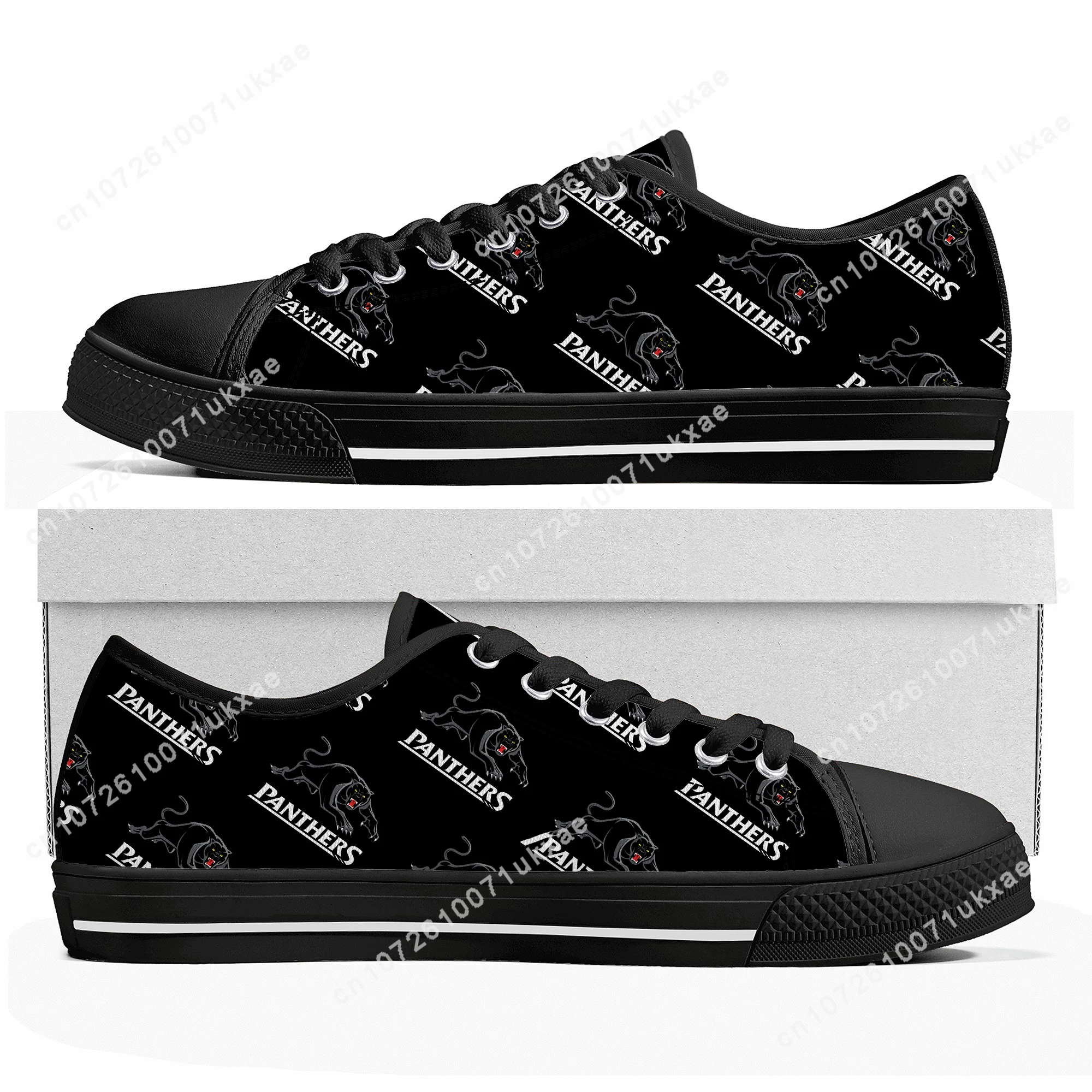 

Penrith Panthers Australian Rugby Low Top Sneakers Mens Womens Teenager Canvas High Quality Sneaker Casual Custom Made DIY Shoe