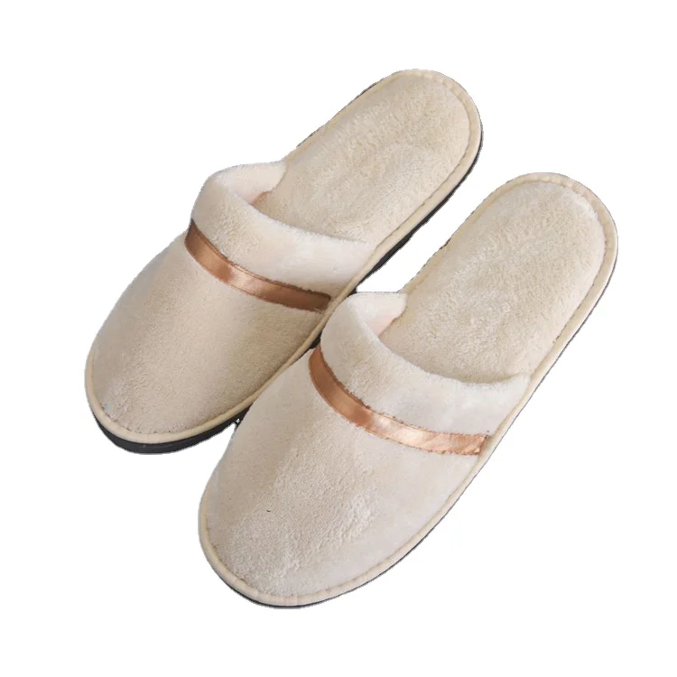 

Read To Ship Non Slip Travel Slippers Closed Toe Pink/Blue/Violet Hotel Home Room Airline SPA Disposable Slippers