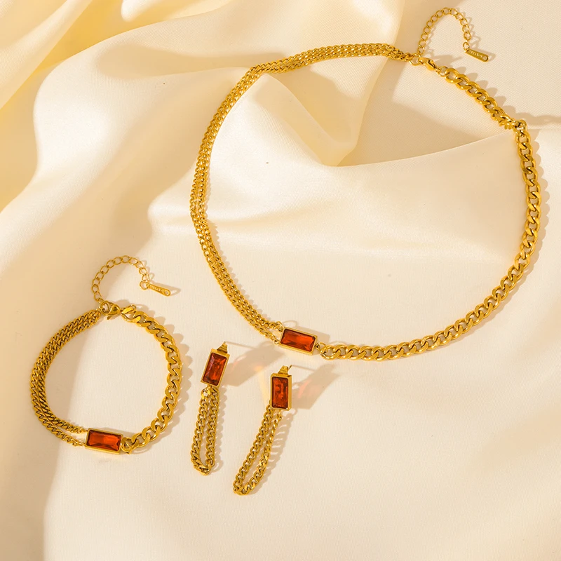 Серьги EILIECK из нержавеющей стали 316L 4 цвета бриллиантовый браслет серьги для