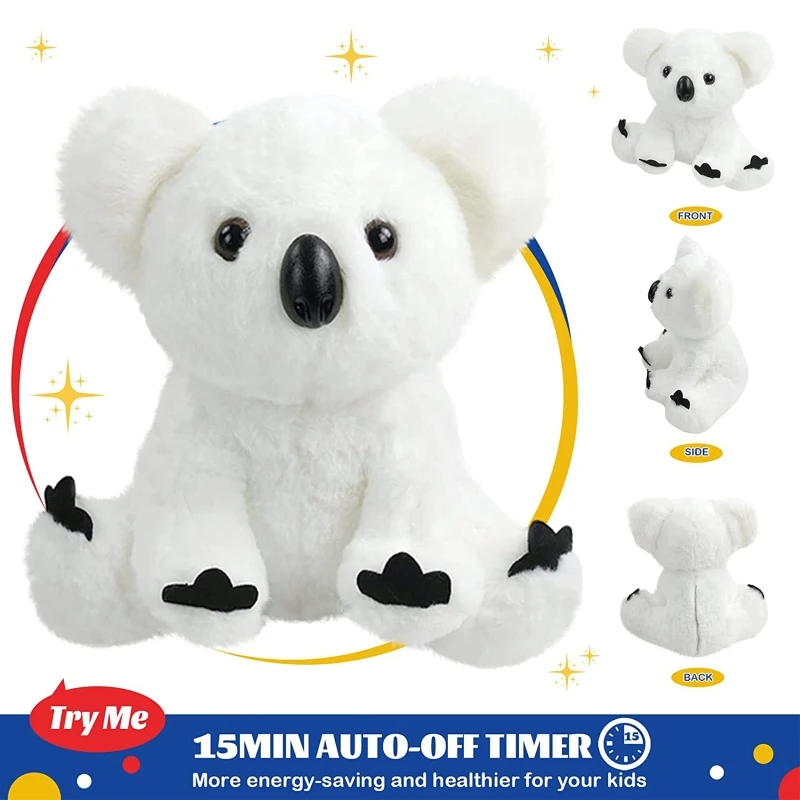 

10in Light Up Koala Bear Toy w/ Music Led Kids Room Decoration Baby Mood Appease