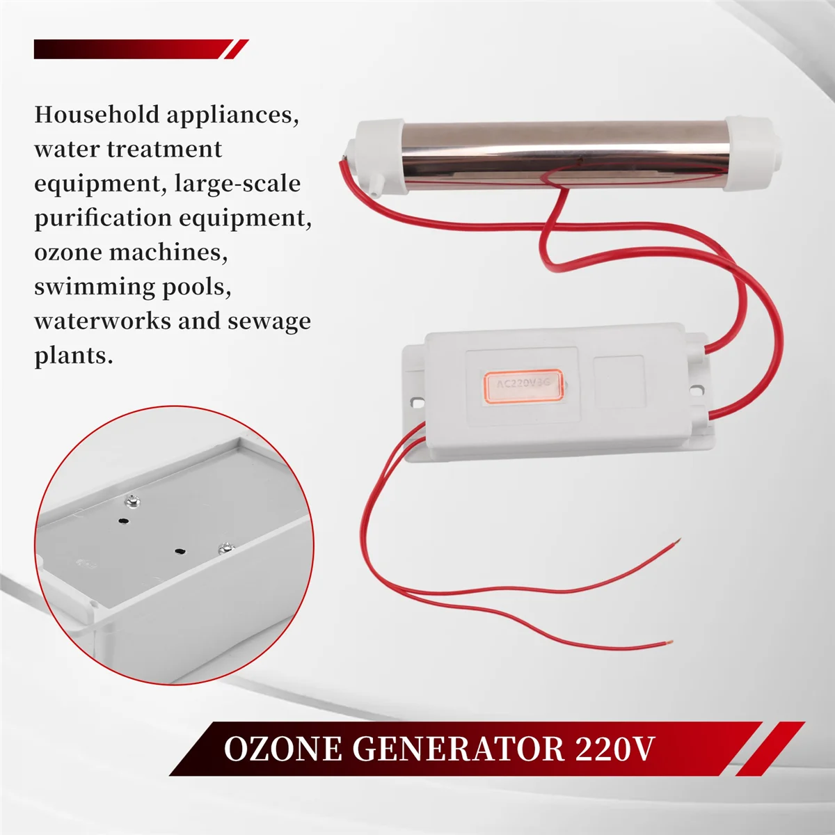 Генератор озона 3G 220 В очиститель воздуха стерилизатор кварцевая трубка из