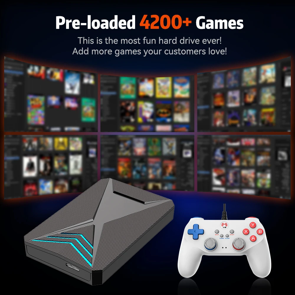 Игровая приставка для PS4/PS3/PS2/Switch/Wii/WiiU/DC 18