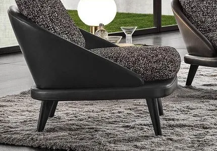 

Minotti designer leisure chair Modern minimalist living room high set large level balcony reclining leisure sofa chair