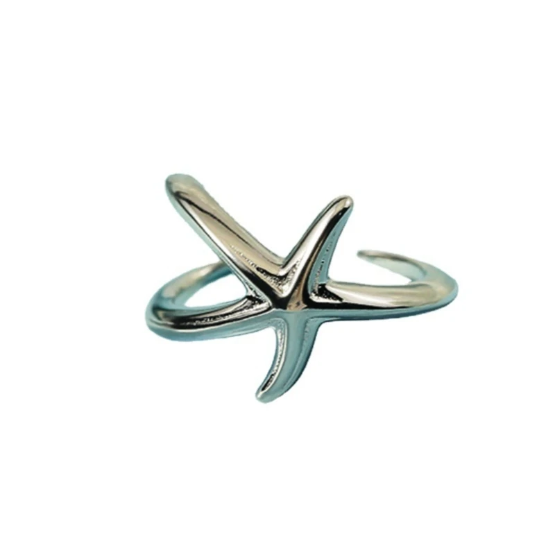 

Statement Vintage Starfish Ring Opening Adjustable Ring for Women Creative-Jewelry Korean Fashion Kpop Grunge Accessory 264E