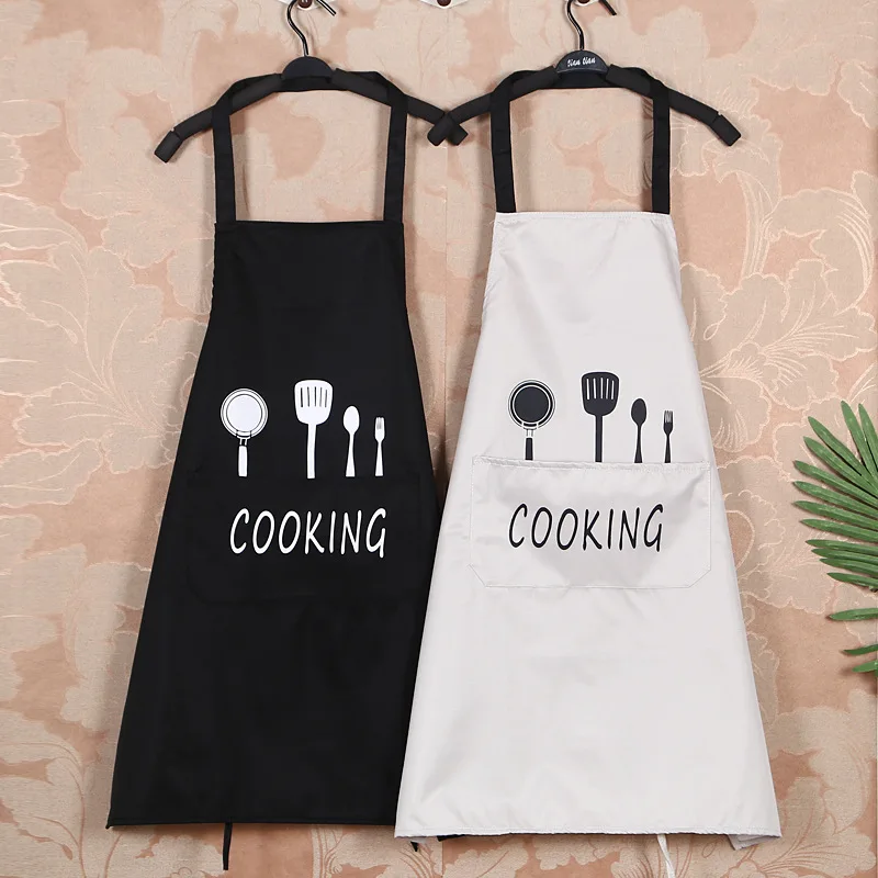 

Fashion Kitchen Supplies Knife and Fork Apron Oil Proof, Waterproof and Breathable Sleeveless Smock Cooking Chef Couple