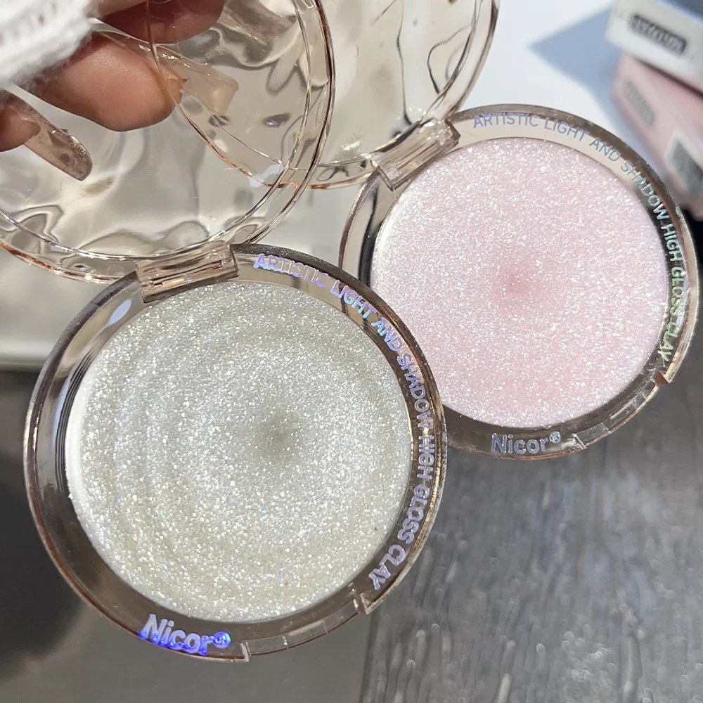 Монохромные водостойкие стойкие Сияющие бриллиантовые тени для лица с высоким