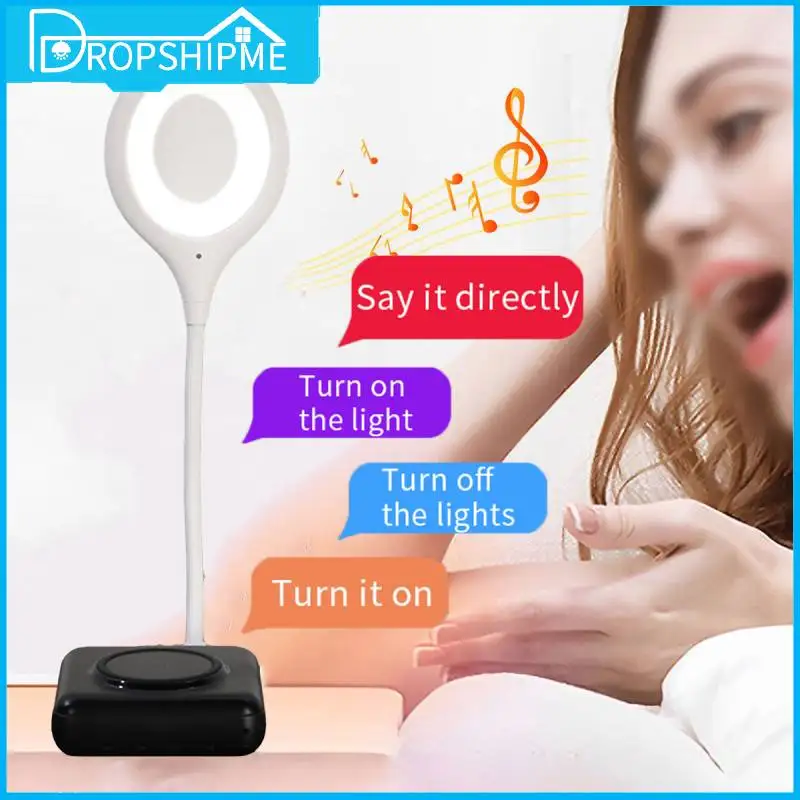 

Прямая поставка, новинка 2022, умный Usb-светильник, детский ночник с голосовым управлением на английском, интеллектуальная настольная лампа д...