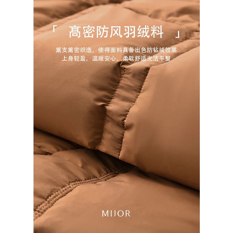 New Casaco Feminino Inverno 2022  90%  White Duck Down  Autumn/Winter  Zipper Loose Thin Jacket Women  Winter Coat