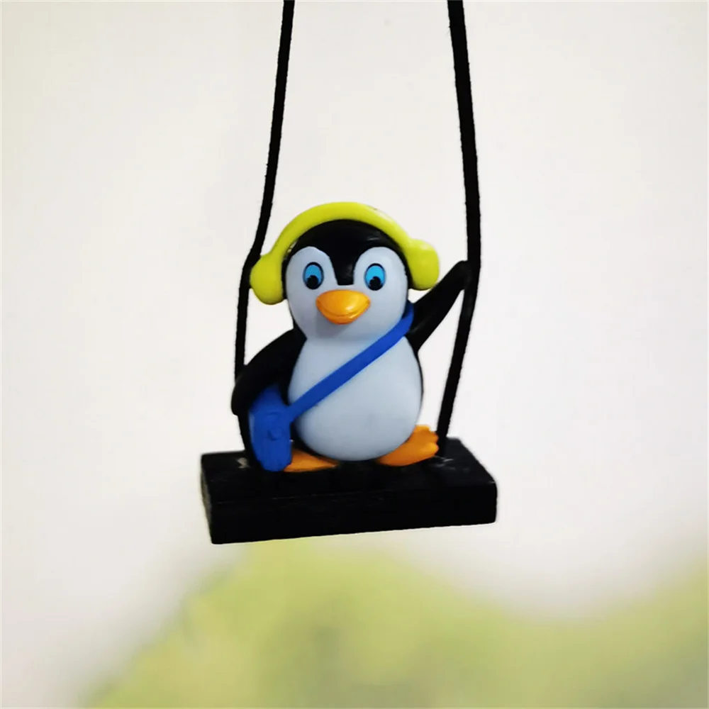 

New Swing Penguin Shape Car Pendant Car Pendant Rearview Mirror Pendant Car Decoration Various Styles And Shapes Ornaments