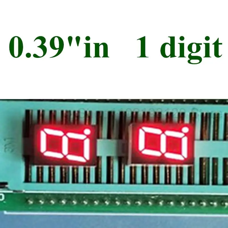 

20 шт./лот, 0,39 дюйма, 1 бит, 7-сегментный красный светодиодный дисплей, цифровая трубка, пластиковый, металл, общий анод (Nixie Tube)