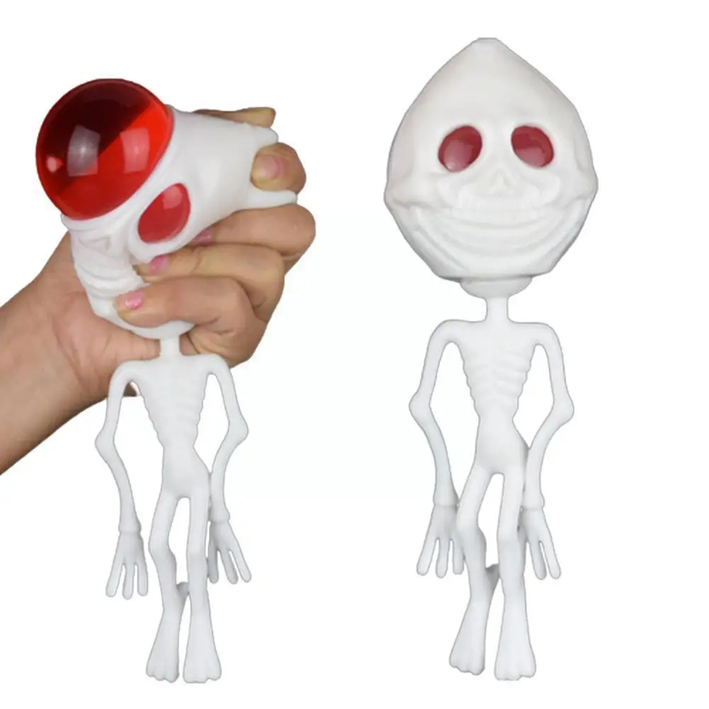 

Alien Squeeze Toy Skull Squeeze Toys Fidget Toy Anti-stress Skull Design Aliens Party Decompression Toys Festival Halloween S2H4