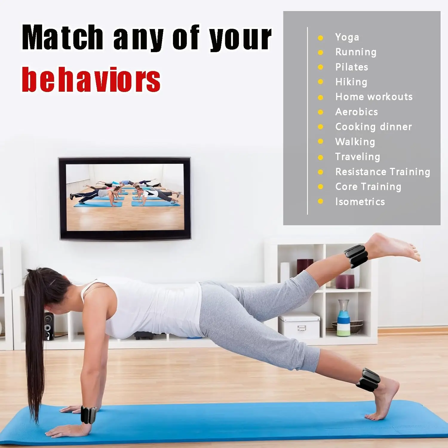 Женские утягивающие лодыжки для пилатеса носимые