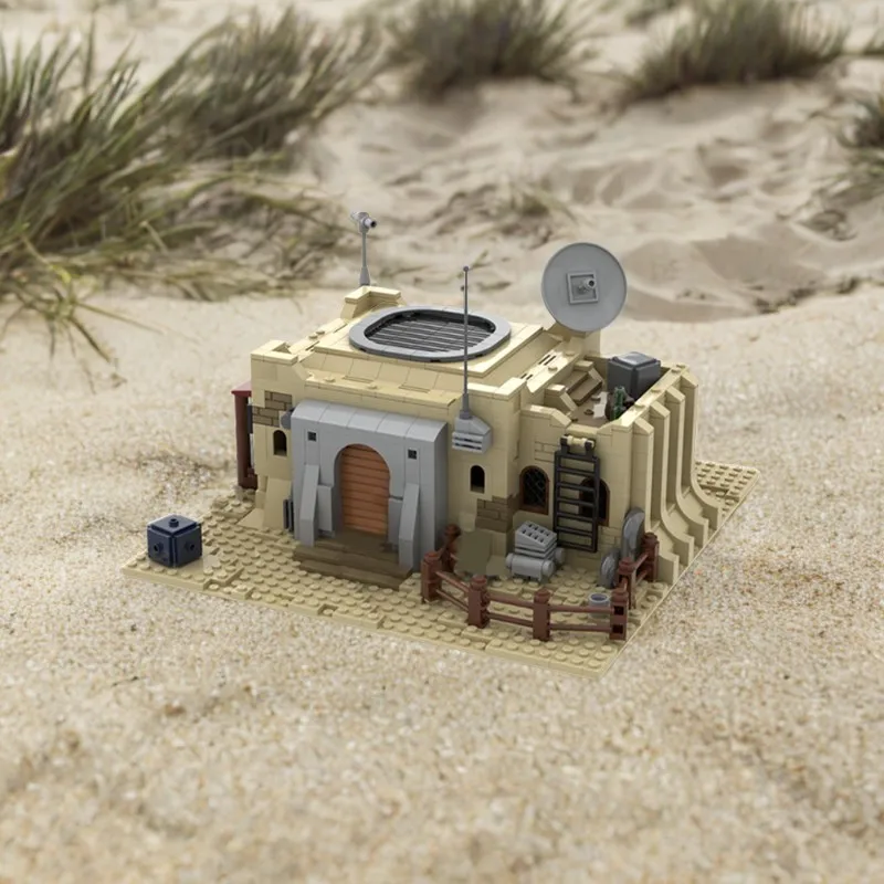 Фото 929 деталей MOC SW Генератор Моса Эйсли с Татуина # Конструктор «Боевая модель» 6 звезд, строительные блоки, идея для рождественского подарка, образовательная игрушка №3
