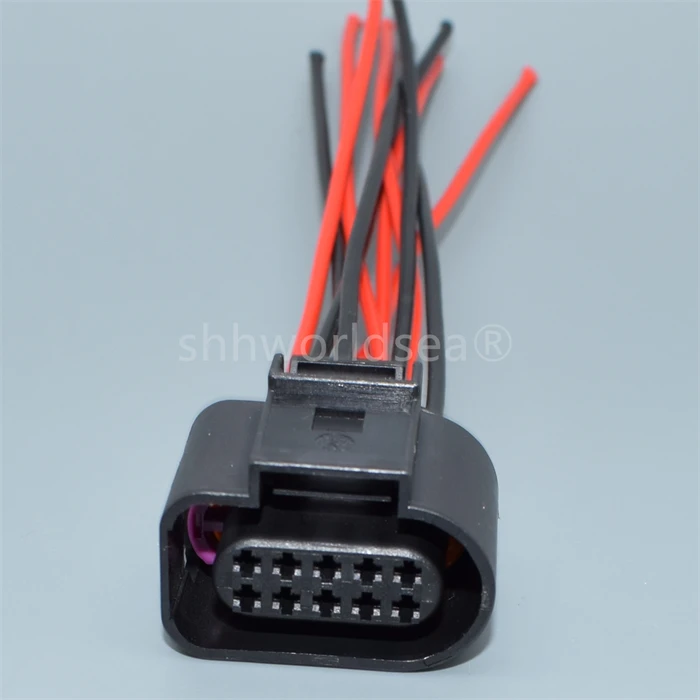 

Shhworldsea 10 Pin 1J0973715 1J0973815 6X0973815 1,5 мм разъем для автомобильной фары, Автомобильный Дверной замок, розетка для VW Audi