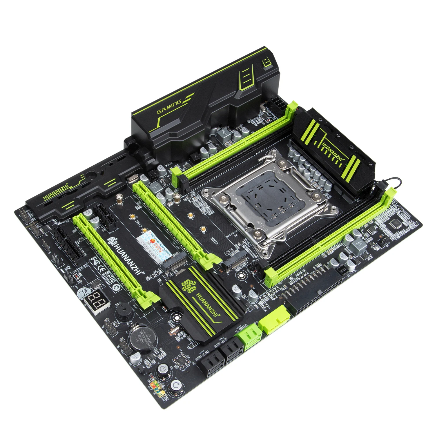 Материнская плата HUANANZHI GREEN LGA 2011 с Intel XEON E5 2689 память 4*8 ГБ DDR3 RECC поддерживает M.2 NVME