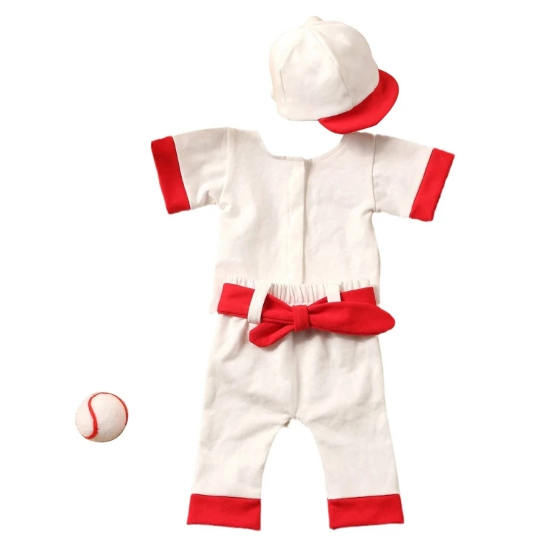 

Детский костюм для фотосъемки, бейсбольная шапка и форма, футболка, штаны, комплект, реквизит для фотостудии, универсальный для