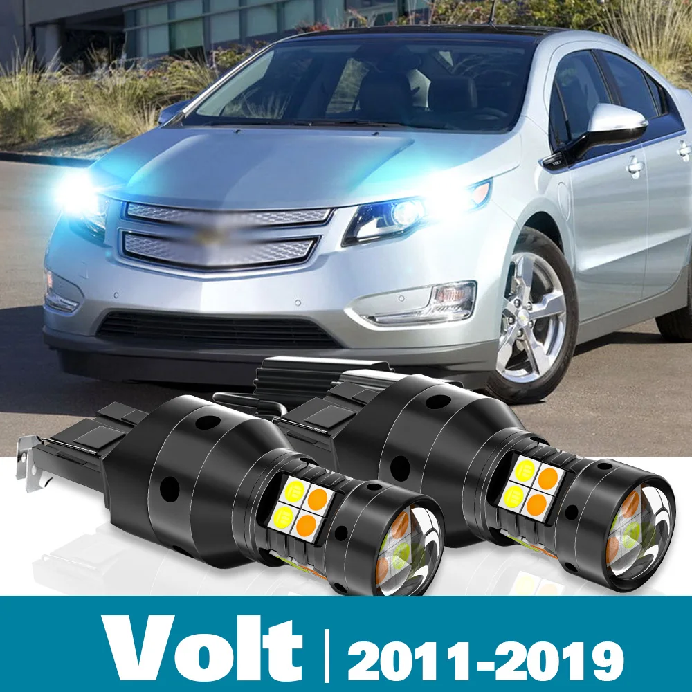 

2pcs LED Dual Mode Turn Signal+Daytime Running Light DRL For Chevrolet Volt Accessories 2011-2019 2012 2013 2014 2015 2016 2017