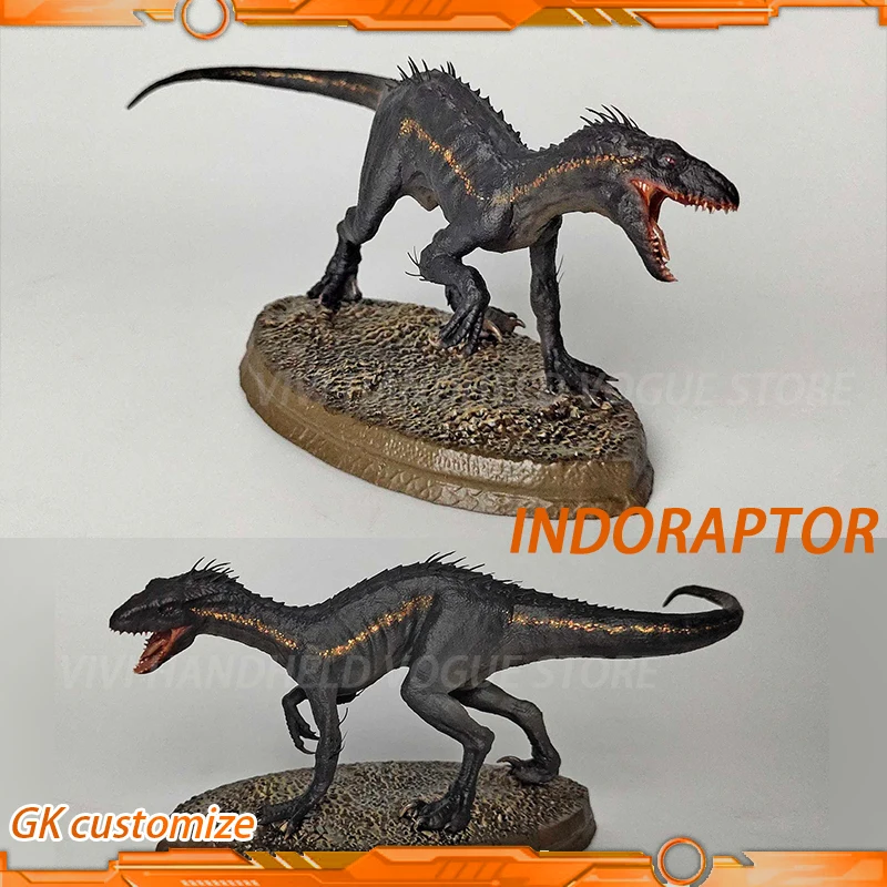 

1/35 13cm Jurassic Movies Indoraptor Model Toy Ancient Prehistroy Animal Dinosaur Model Gk Customize Movie Version Velociraptor