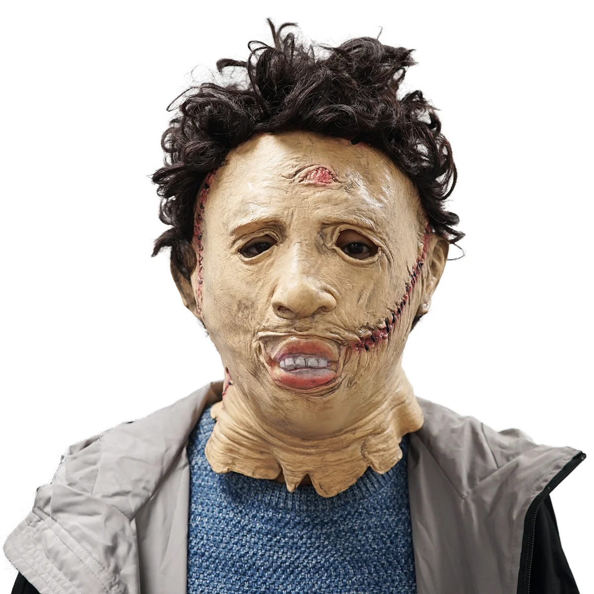 

Halloween new horror mask Texas Chainsaw killer same latex headgear film and television party props