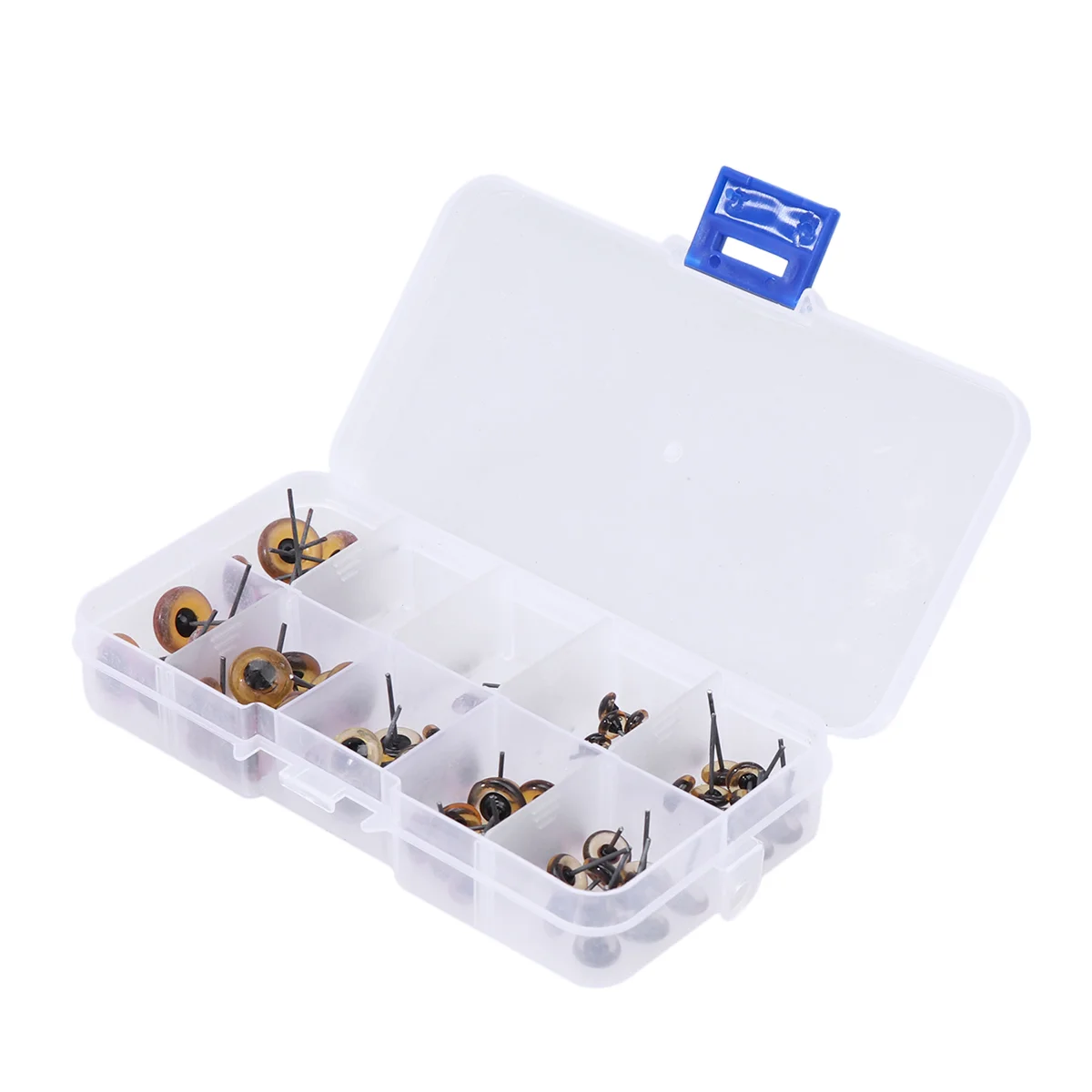 

Beads Charms Brown Eyes Simulation Eyes Glass Adornment Supplies for Diy Plush Scrapbooking Crafts Projects 100pcs