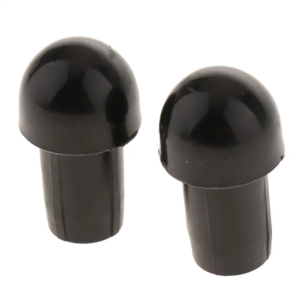 

1 пара черных колпачков для Руля Мотоцикла, 35x12 мм