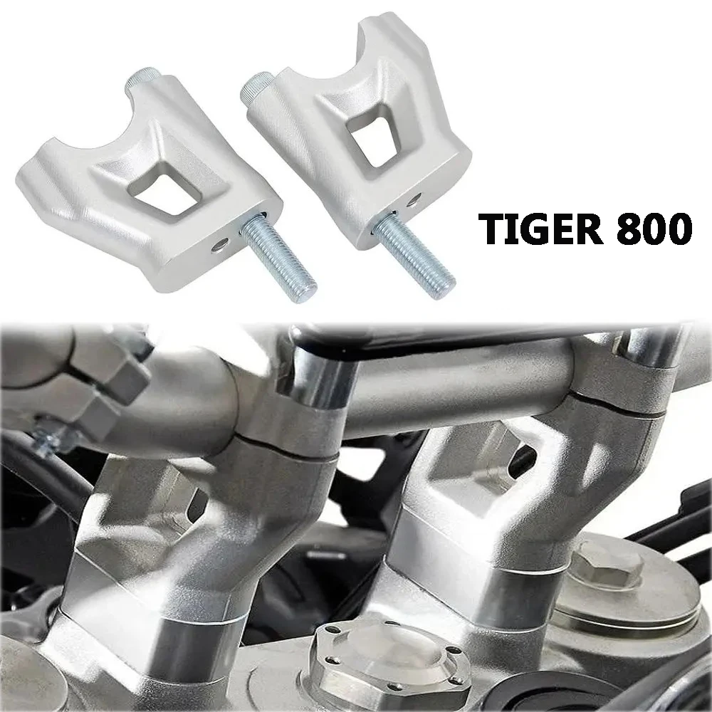Фото Подставки для руля с ЧПУ для Tiger 800 XC Tiger 800 XCX TIGER 800 XCA, аксессуары для мотоциклов, регулируемый кронштейн для подъема №1