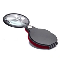 8x 50mm portable mini magnifying glass folding pocket jewllery handheld magnifier loupe for elderly jewelry reading detection