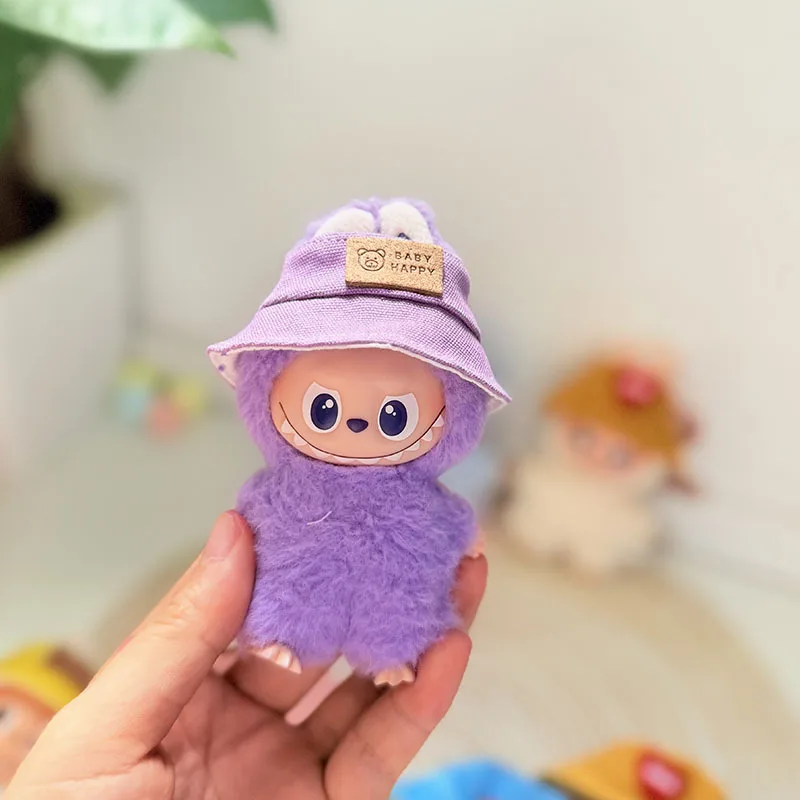 Одежда для 4-го поколения LABUBU 10 см, булавка для Love Series 4.0 Gen, мини-шляпа, аксессуары, подвесной декор, розовая шляпа в форме сердца, желтая шляпа (art.: 3920d27418ccf) - 3920d27418ccf