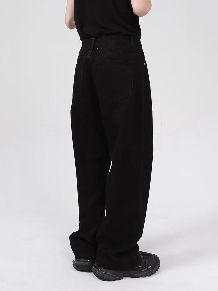 Men's Fashion Wide Leg Jeans Y2K Straight Pants Loose Personality Streetwear Ins Hot Sale Mens Y2k Pant Baggy Jeans Pants Y2k
