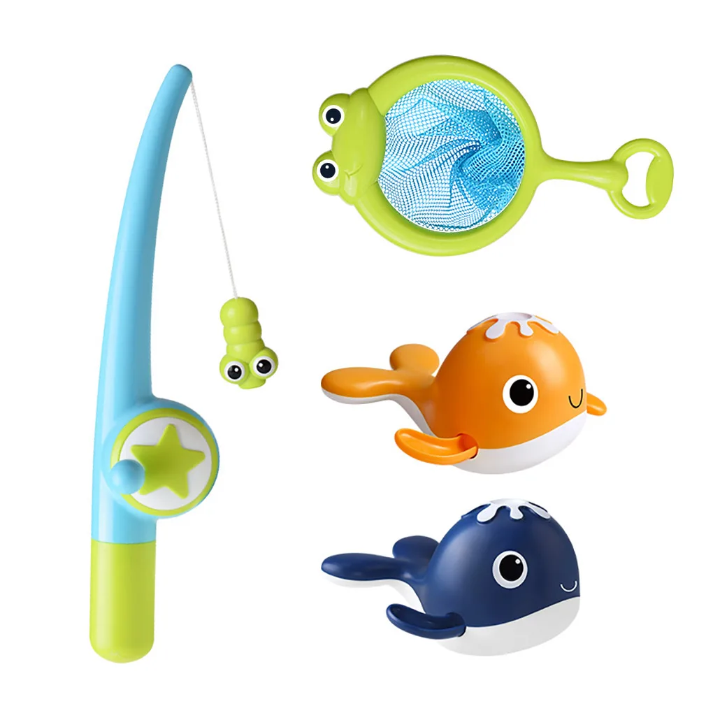 

Toddler Fishing Toys Set Colorful Water Game Props Early Brain Training Clockwork Toys Swimming Pools Picture Color 1
