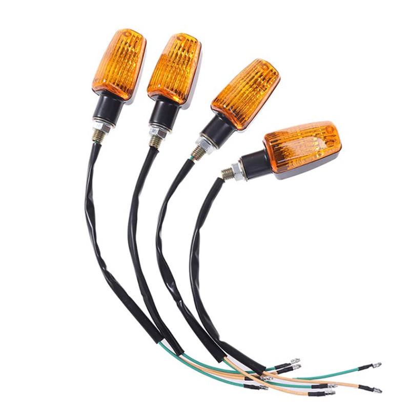 

1 Pair 12V Universal Motorcycle Turn Signal Indicator Light Turning Amber Lamp Bulb Motorbike Lamps Blinker Flash Bike Lamp