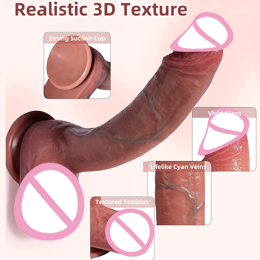 Большой поддельный пенис реалистичный фаллоимитатор женский мастурбатор