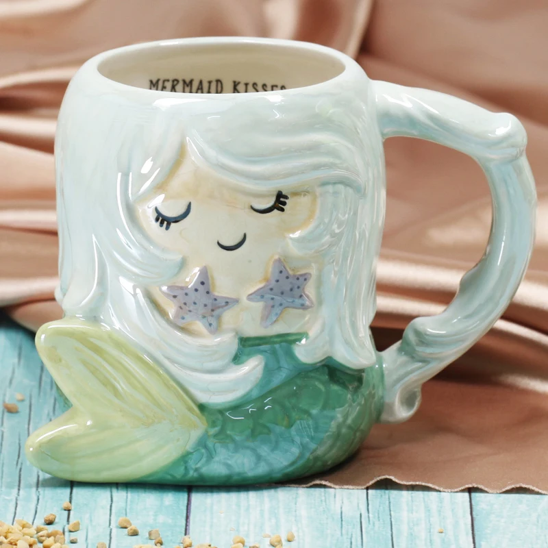 

500ML Ceramic Creative Coffee Cup Cute Animal 3D Fox Large Capacity Cartoon Breakfast Milk Drinking Mugs Cups Personalized Mug