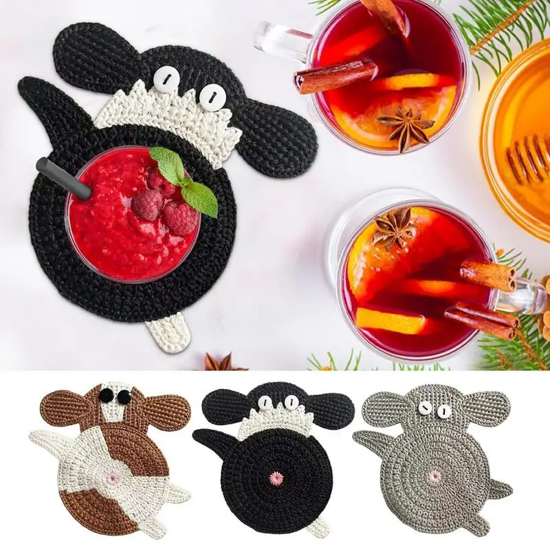 Подставка для ягодиц собак тканые подставки щенков термостойкий держатель чашки