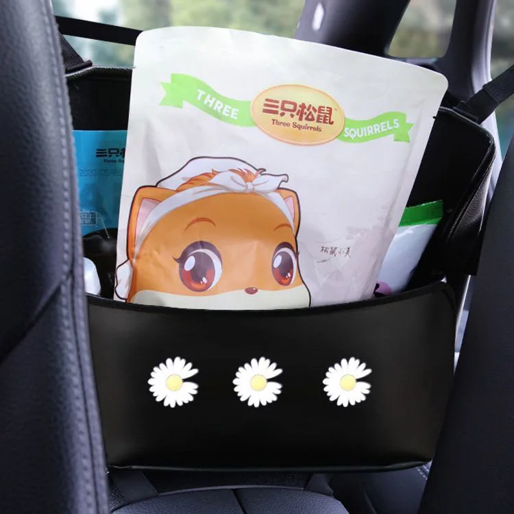 

Car seat back seat mesh bag pocket car storage artifact hanging bag storage bag car interior decoration supplies Daquan