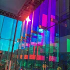 Многоразмерная цветная виниловая пленка-Хамелеон для окон, для дома и офиса, Радужный оттенок окон, самоклеящиеся витражные пленки