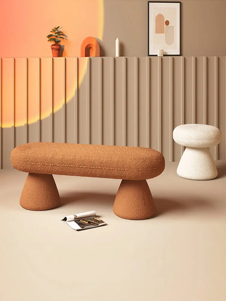 

Aoliviya Official New Home Narrow Sofa Home Low Stool Internet Celebrity Shoe Changing Stool Living Room Clothing Store Bench