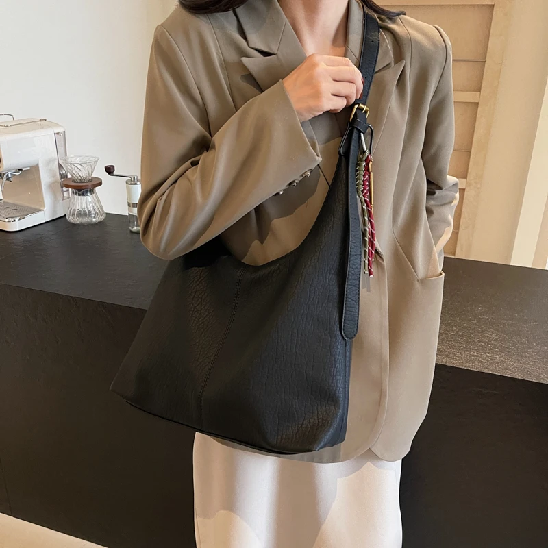 Новая модная простая повседневная Универсальная женская сумка-тоут на одно