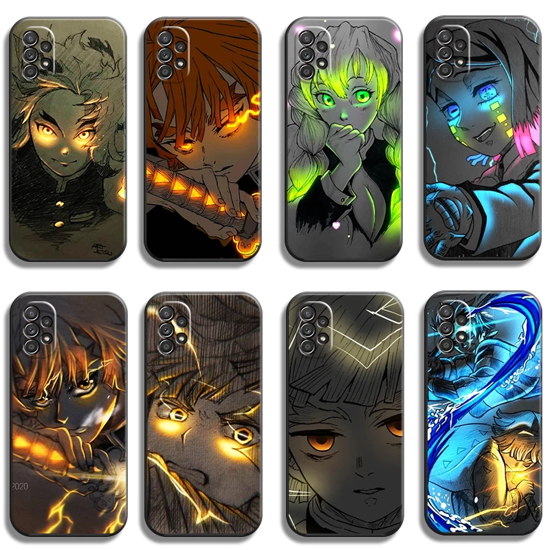 

Demon Slayer Anime Phone Cases For Samsung Galaxy A31 A32 A51 A71 A52 A72 4G 5G A11 A21S A20 A22 4G Back Cover Coque