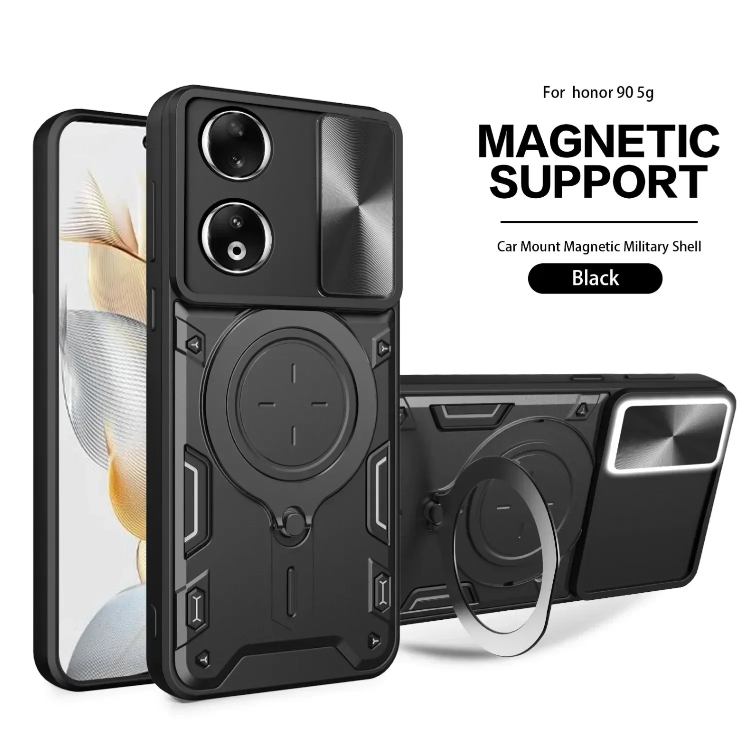 Бронированный магнитный чехол для OPPO Realme C67 C51 4G 11 11X Narzo60X 5G RENO PRO A79 A38