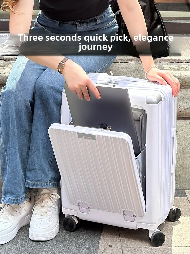 Дорожный чемодан на колесиках с кодовым замком 20/24/28 дюймов цвет в ассортименте