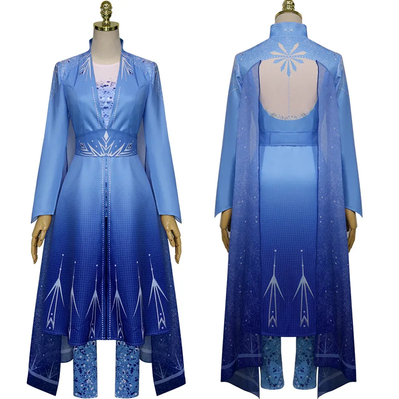 Женский костюм для косплея роскошное женское платье Снежной королевы девочек на