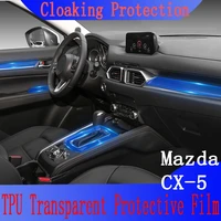 tpu car gear central control protective sticker anti scratch film for mazda cx 5 cx5 2017 2018 2019 2020