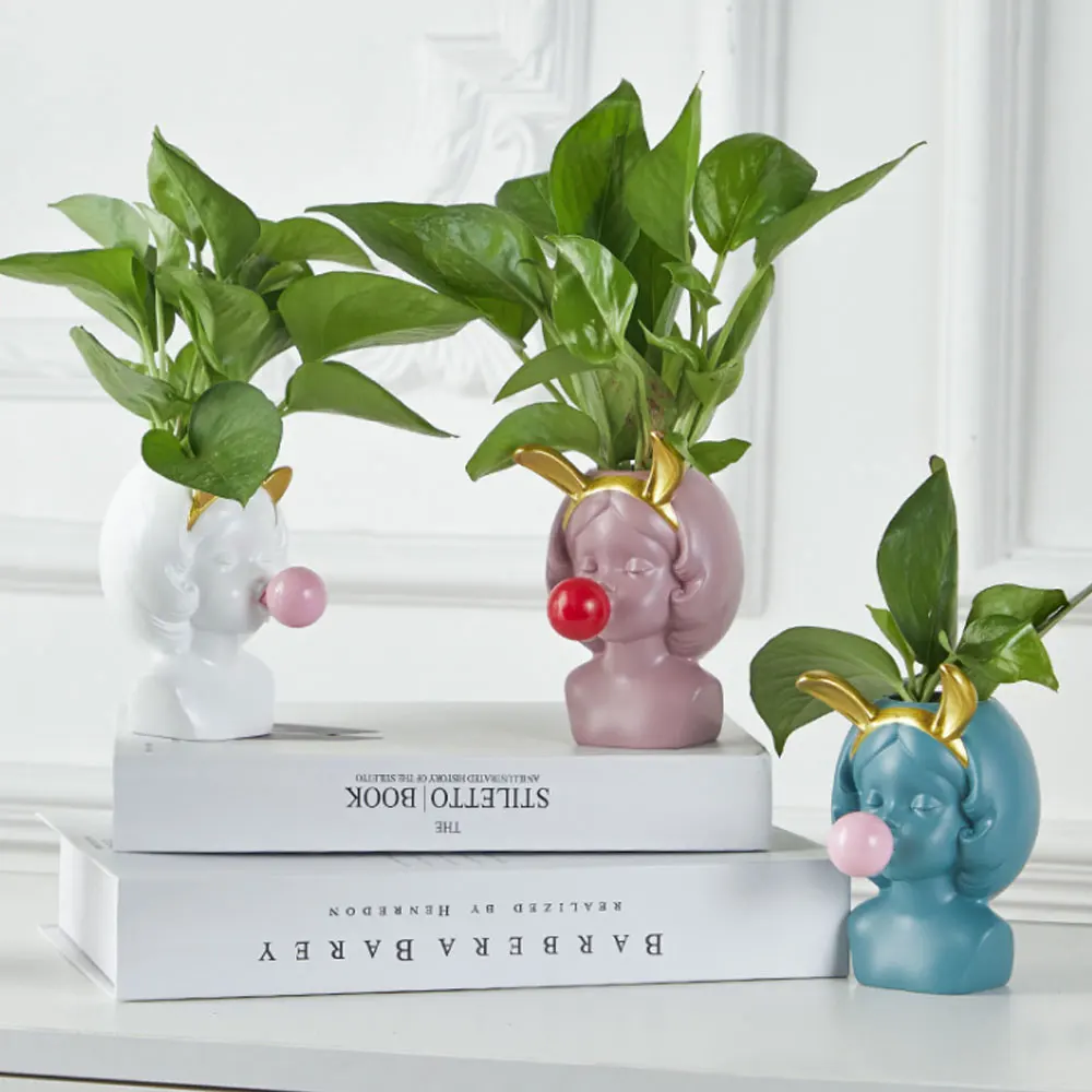 Современная резиновая ваза в скандинавском стиле милая маленькая жевательная