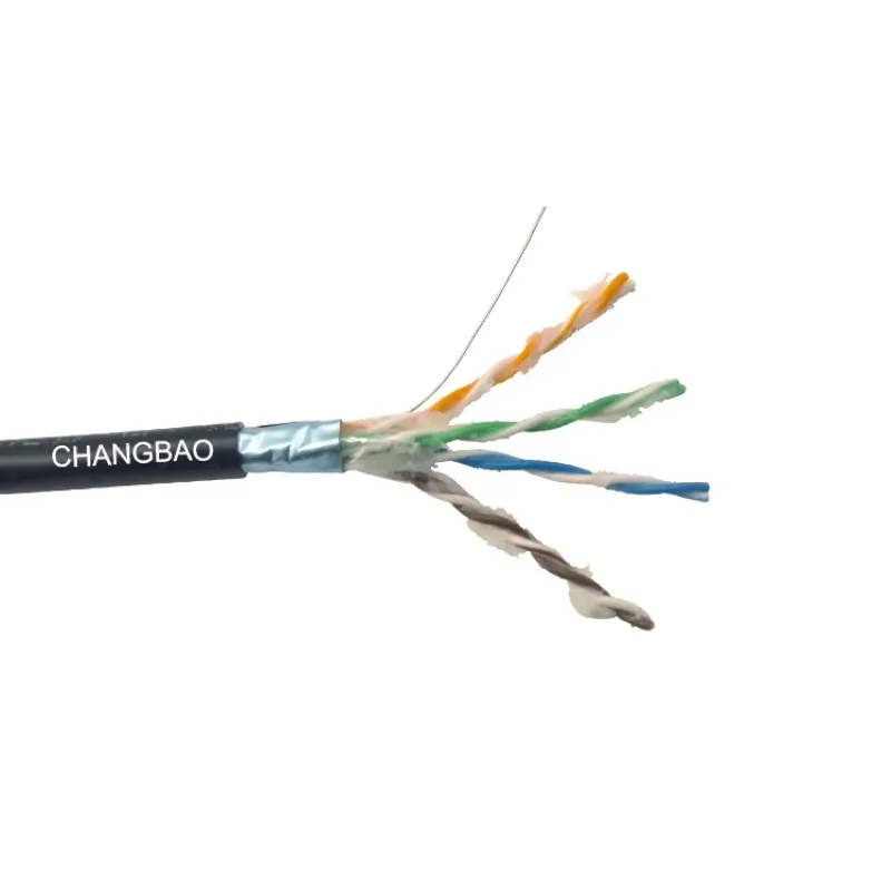 Фото Водонепроницаемый уличный кабель Changbao Cat5e UTP/FTP для прямой прокладки с гелевым наполнителем для связи на большие расстояния, кабель Cat5e UTP №2